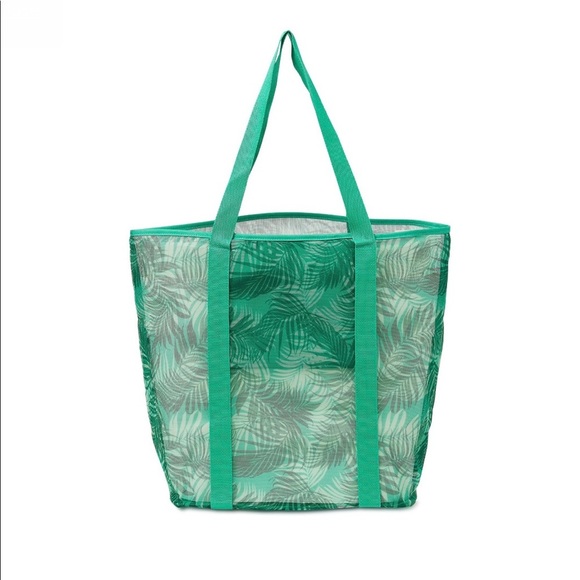 Mesh Beach Tote Bag Palm - Picture 4 of 4